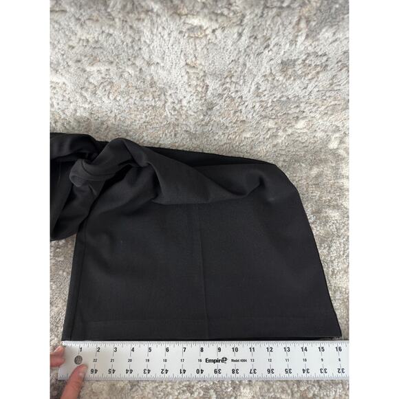 Sunny Leigh Womens Size 6 Cropped Wide Leg Sequin Pants Black Zip Stretch Casual - Picture 9 of 12